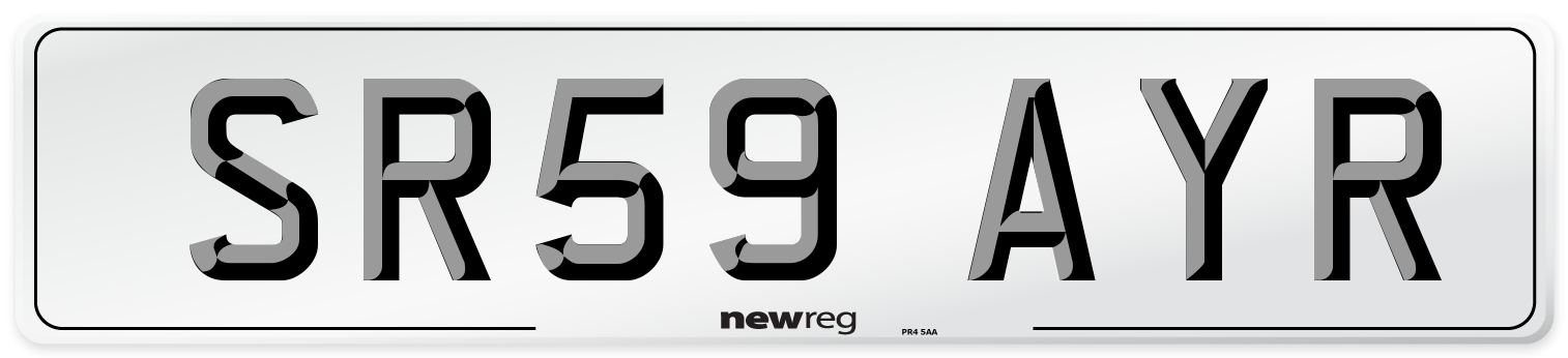 SR59 AYR Number Plate from New Reg